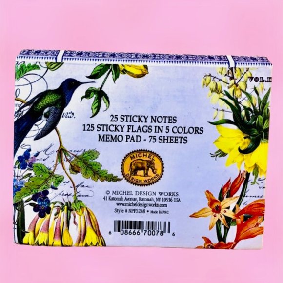 Hummingbird Compact Sticky Notes + Sticky Flags + Memo Pad Michel Design Works - Picture 3 of 10